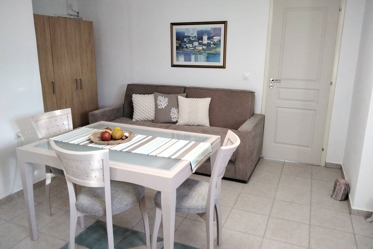 Διαμέρισμα Amelia στη Σίφνο - Καναπές που γίνεται κρεβάτι